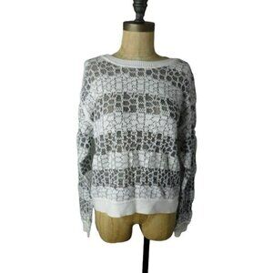 Derek Lam 10 Crosby Size S Small Woven Knit Long Sleeve Sweater Top